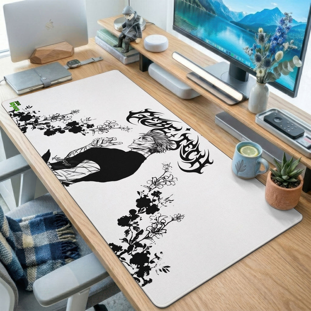 Tribal Lettering Floral Silhouette