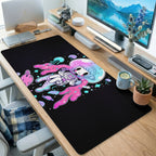 Cosmic Space Astronaut Girl Desk Mat