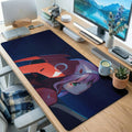 Pink Hair Mech Pilot Desk Mat