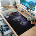 Dark Mecha Robot Head Desk Mat