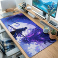 Purple Demon Moon Battle Desk Mat