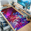 Neon Cyber Demon Girls Desk Mat