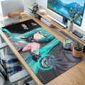 Teal Hair Idol Singer Desk Mat