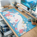 Cute Bunny Cherry Blossom Desk Mat