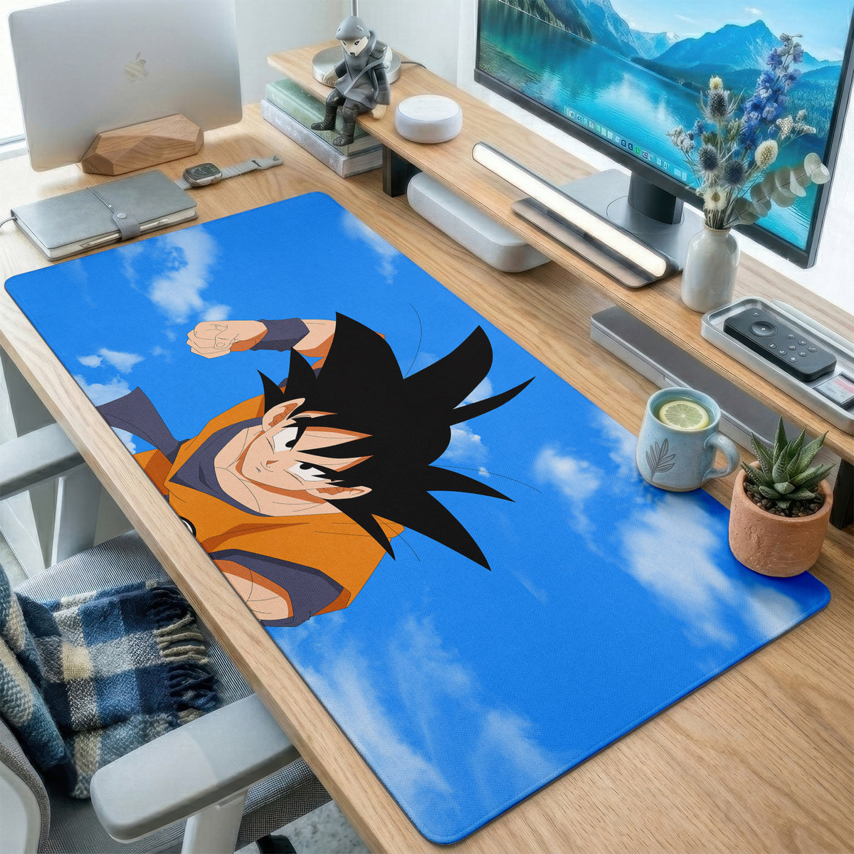 Blue Sky Anime Warrior Desk Mat