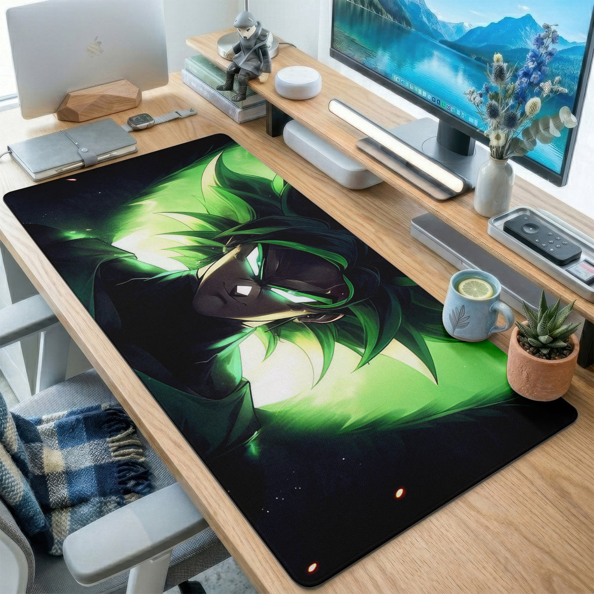 Green Energy Anime Beast Desk Mat