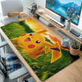Yellow Cartoon Sunset Meadow Desk Mat