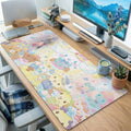 Pastel Kawaii Character Collage Desk Mat