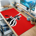 Crimson Silhouette Anime Warrior Desk Mat