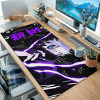 Purple Lightning Anime Sorcerer Desk Mat