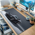Black Sports Car Minimal Desk Mat